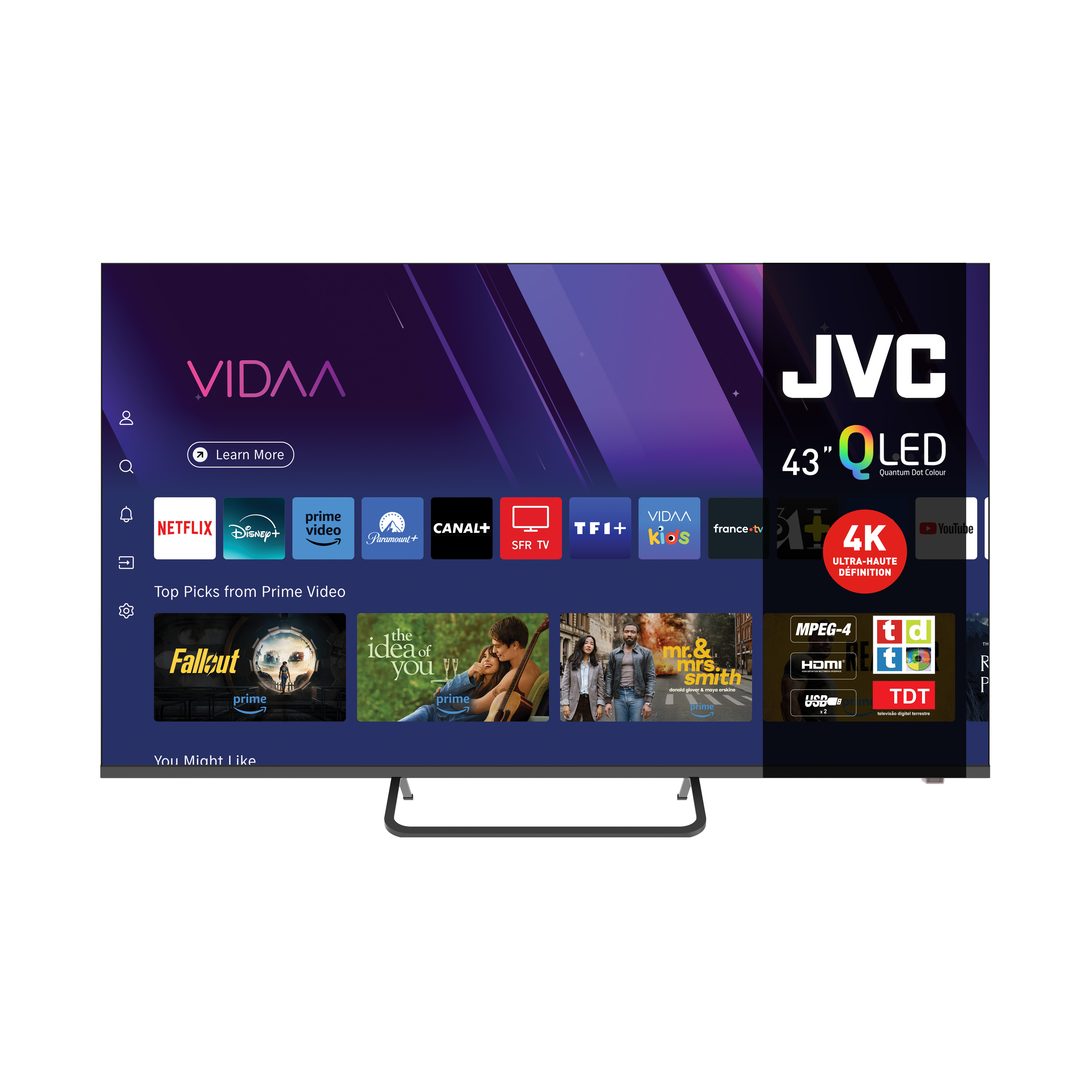 Téléviseur grand public 43'' connecté JVC LT-43FV850 - classe F