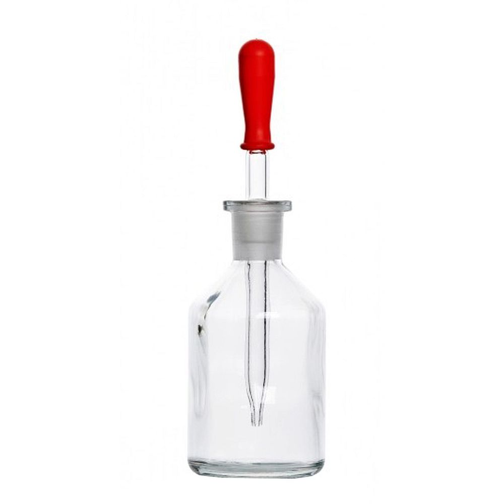 Pipette compte-goutte pour flacon de réactif, en verre sodocalcique, pour flacon 250 ml