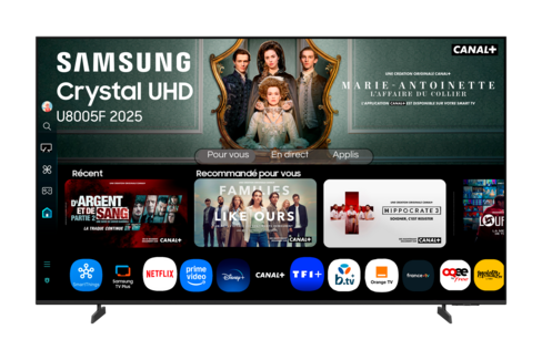 Téléviseur grand public taille écran 75'' 1920X1080 Samsung TU75U8005F