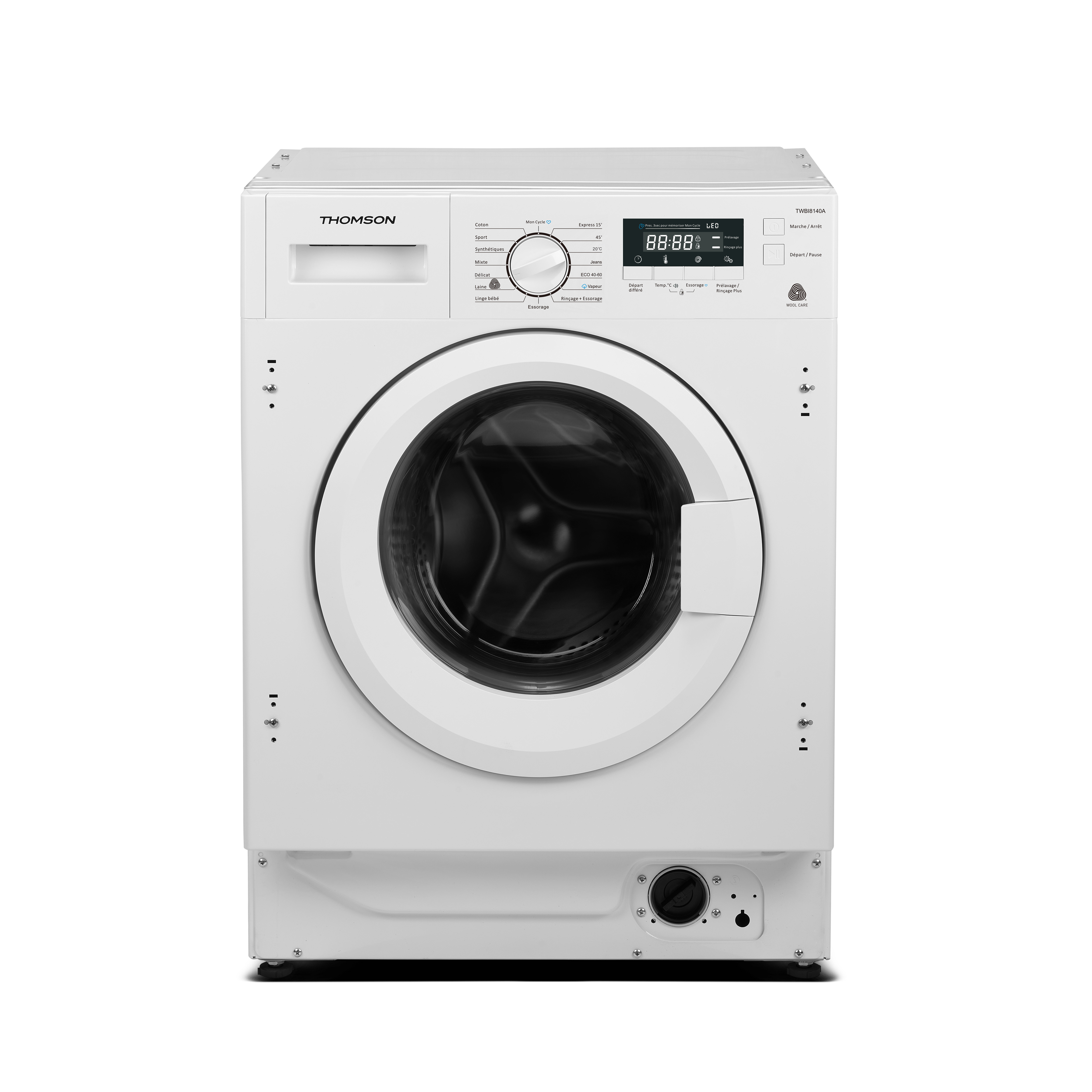 Lave-linge encastrable 8 kg Thomson TWBI8140A classe A