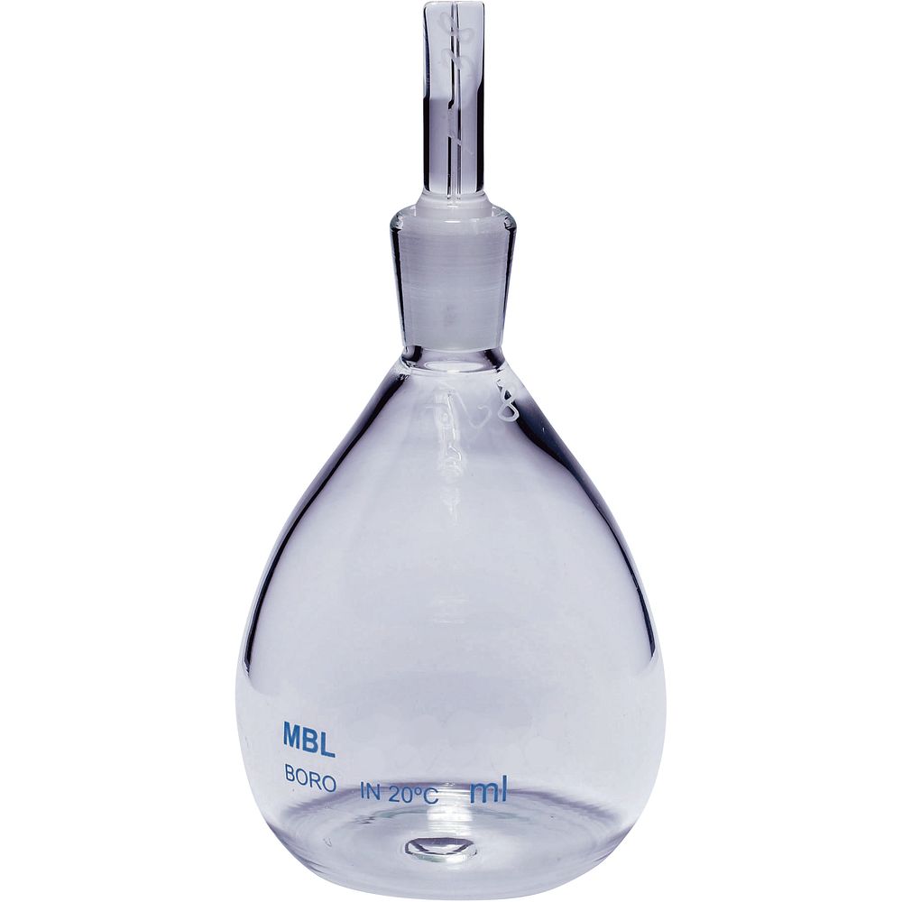 Pycnomètre 50 ml en verre borosilicaté de type Gay-Lussac