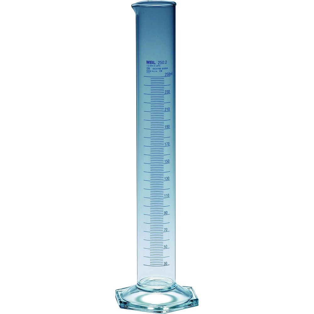 Éprouvette graduée 500 ml Classe B en verre borosilicaté x 2