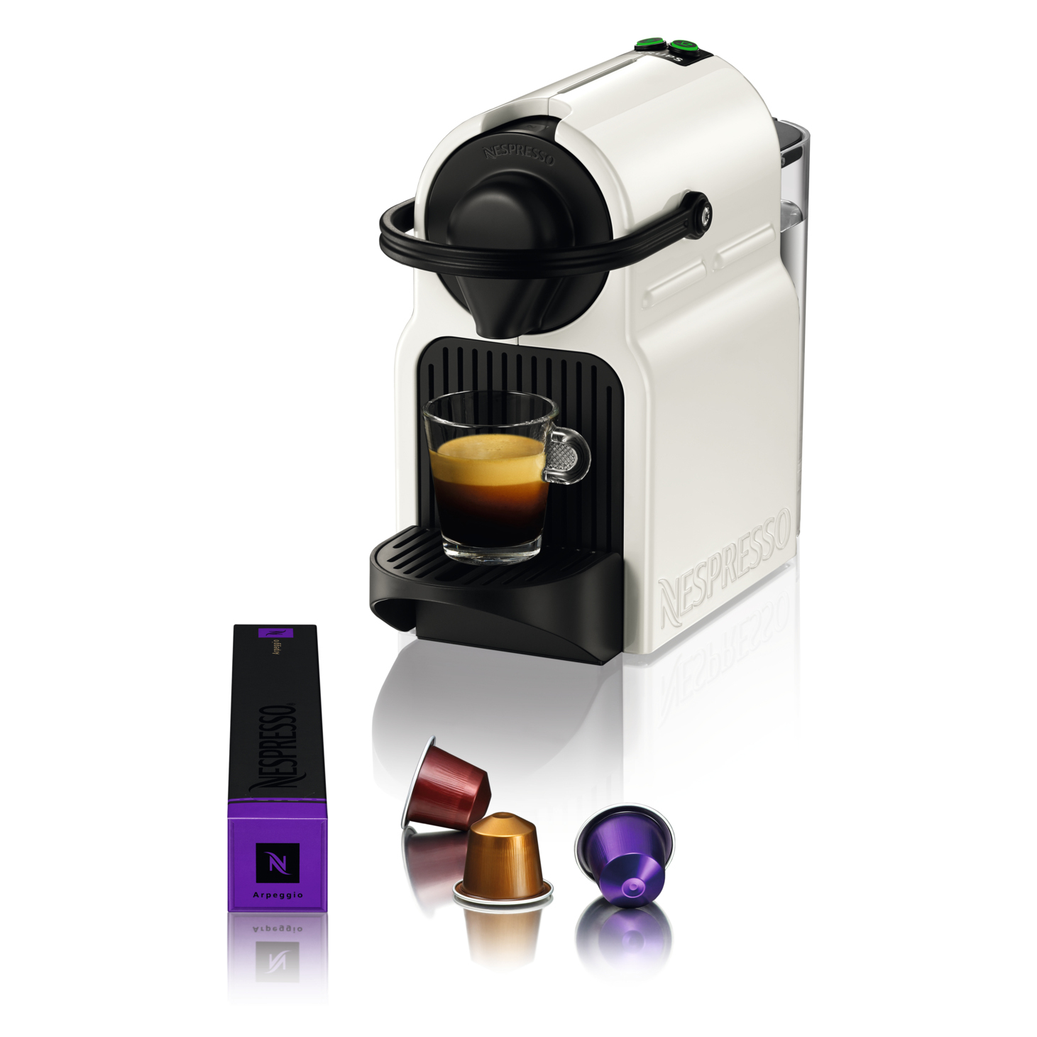 Cafetière à capsules Nespresso Inissia Blanche YY1530FD