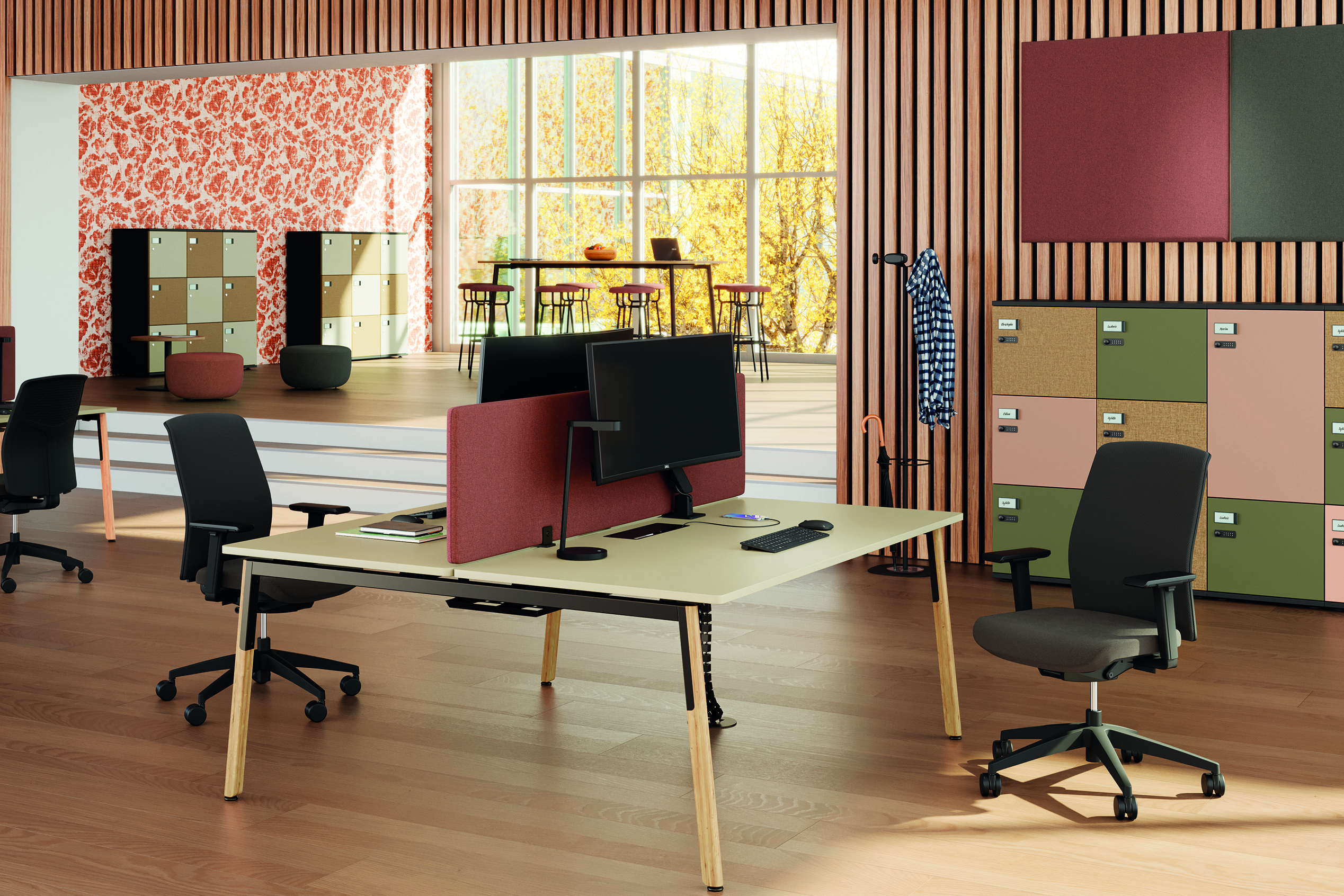 Meuble à casier fermeture à code