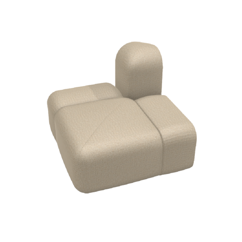 Module Bob - angle avec dossier - l. 87 x pr. 87 cm - tissu