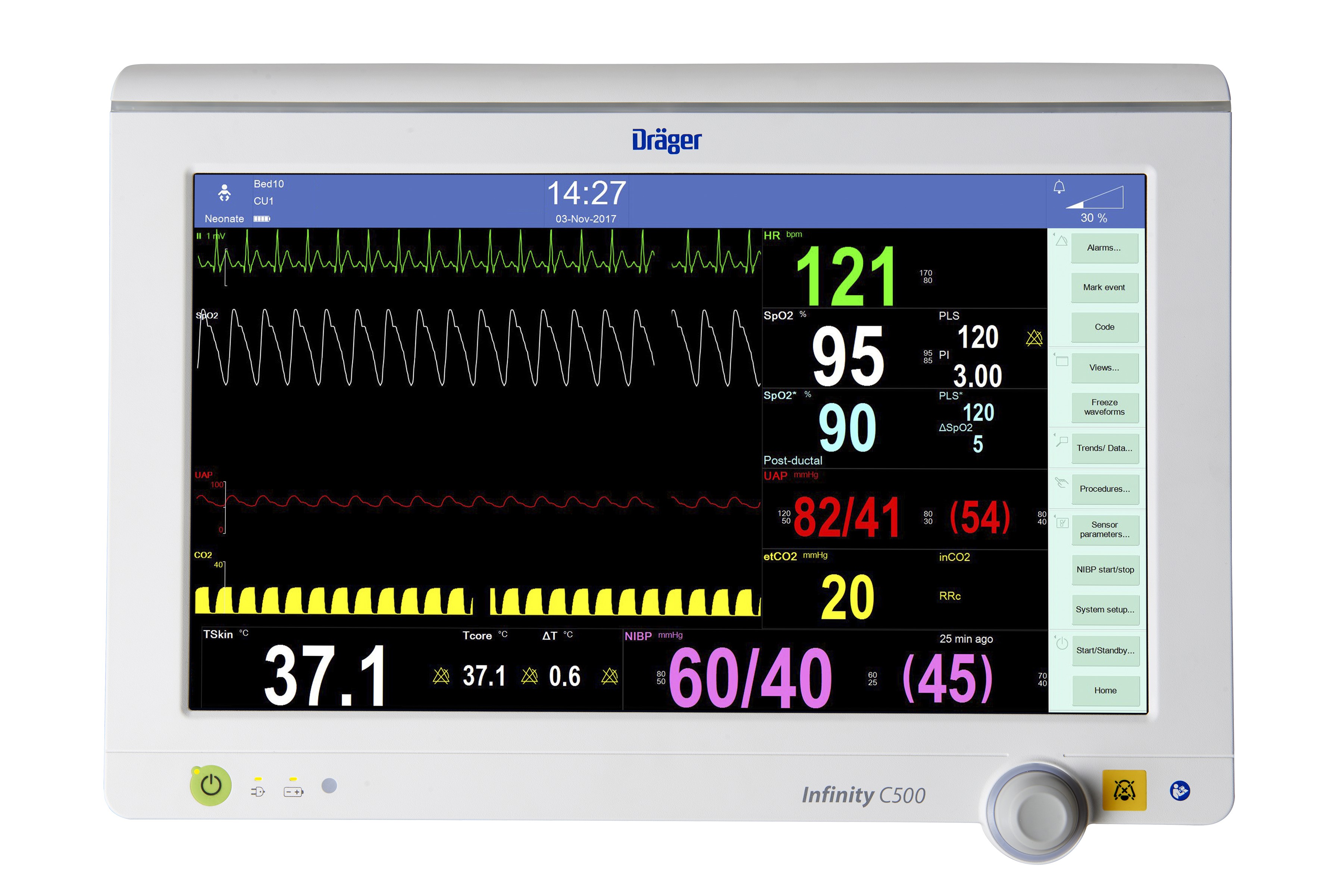 Moniteur de chevet IACS C700 - écran couleur 21,5 pouces