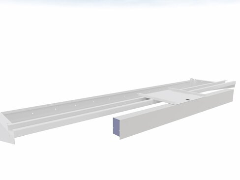 Eclairage à LED à fixer sur support perforé - largeur 90cm - avec cable d'alimentation