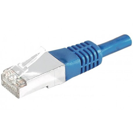 Cordon RJ45 catégorie 6A S/FTP bleu 3 m