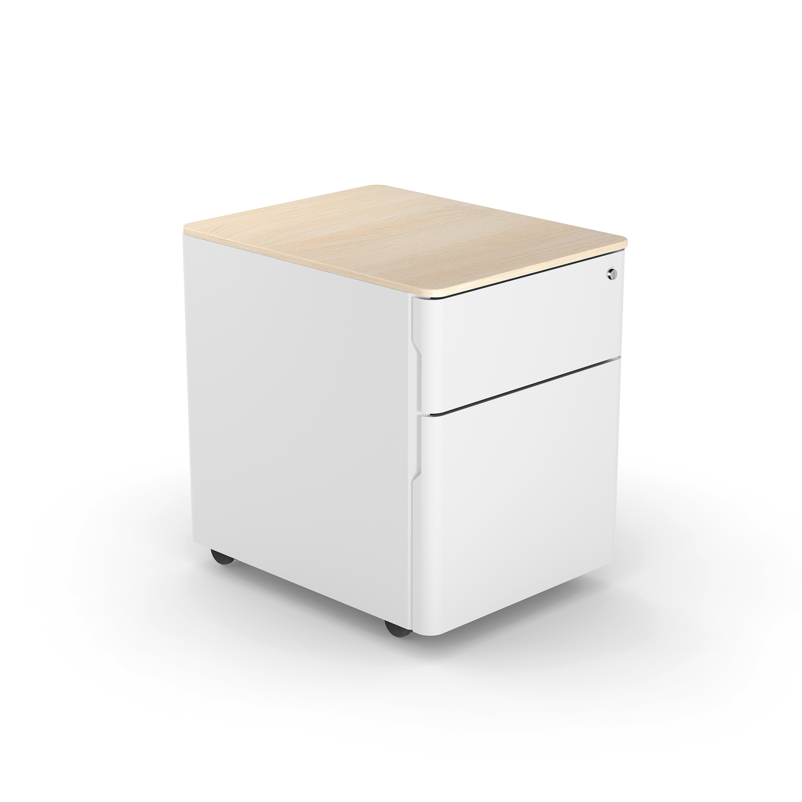 Caisson mobile Nouvelle Vague - 1 tiroir plat + 1 tiroir dossiers suspendus