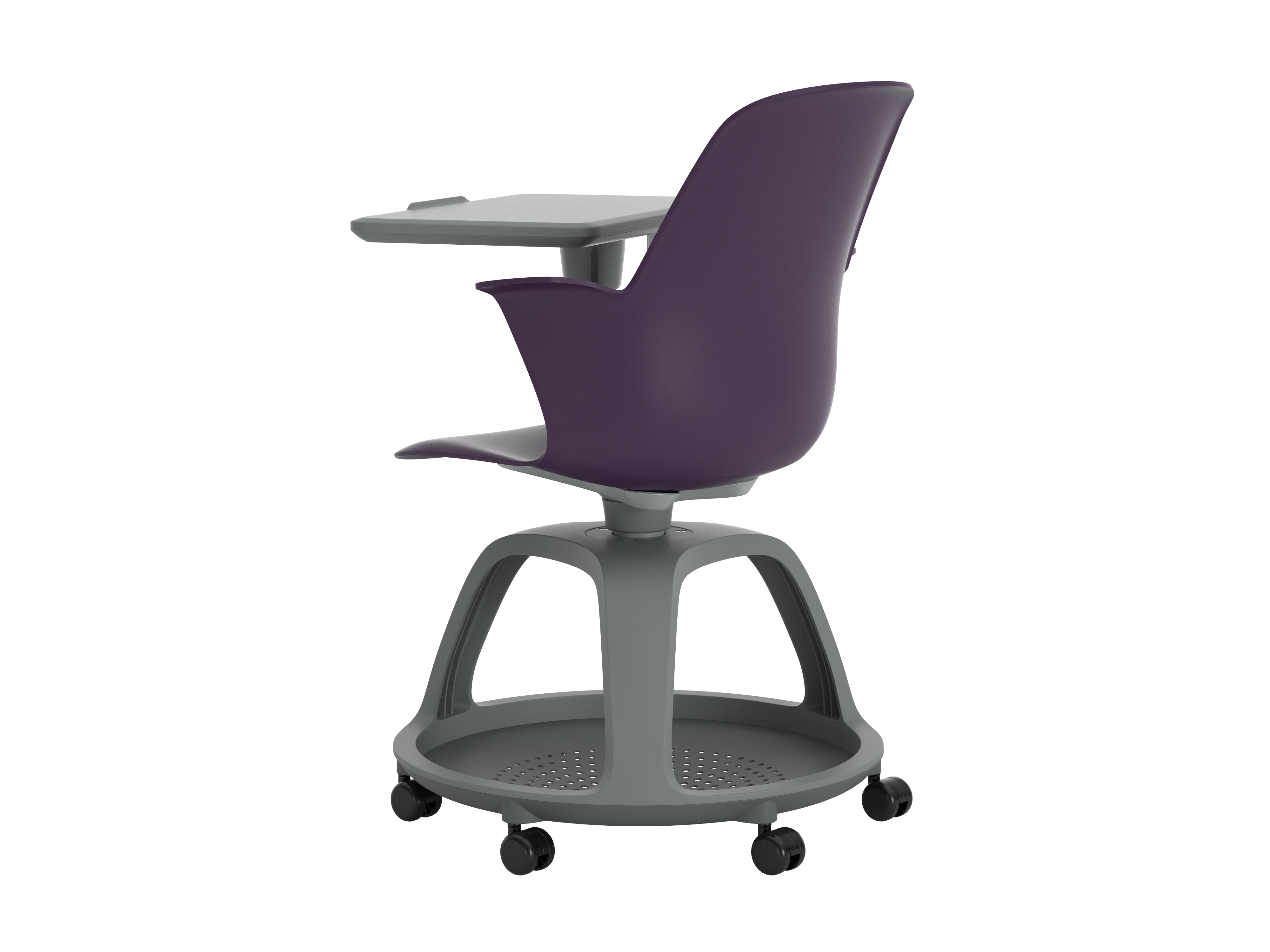 Fauteuil mobile Node - polypropylène - tablette de travail et porte-gobelet