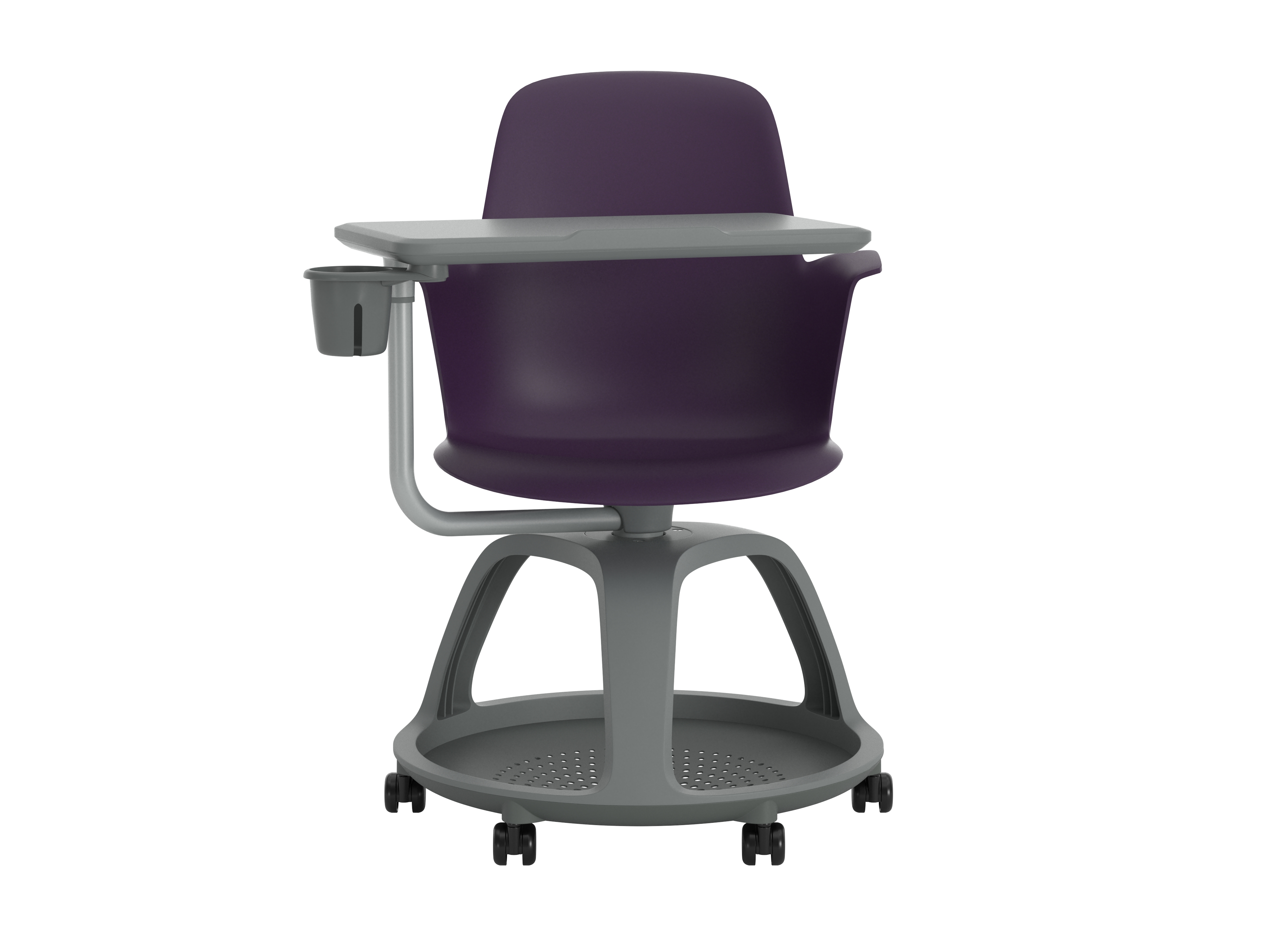 Fauteuil mobile Node - polypropylène - tablette de travail et porte-gobelet