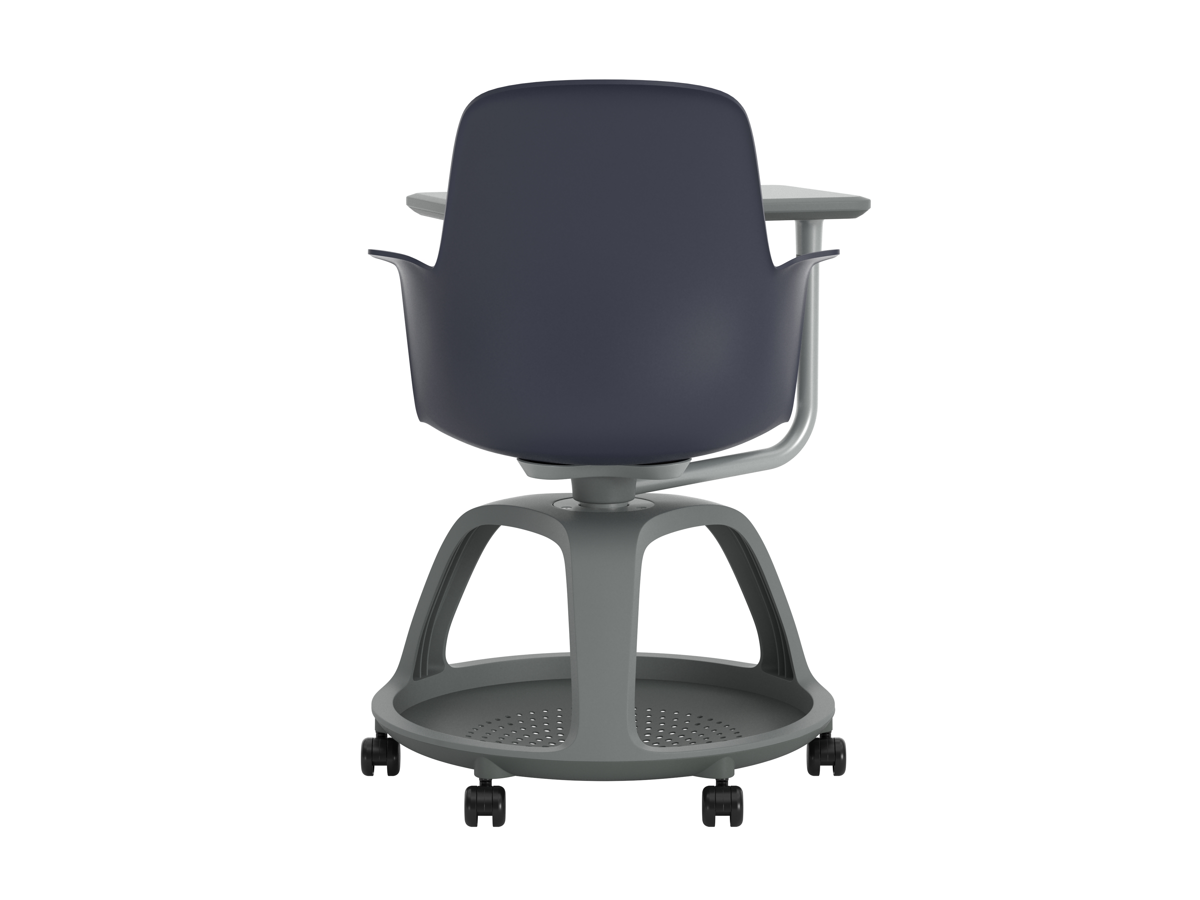 Fauteuil mobile Node - polypropylène - tablette de travail et support tablette tactile