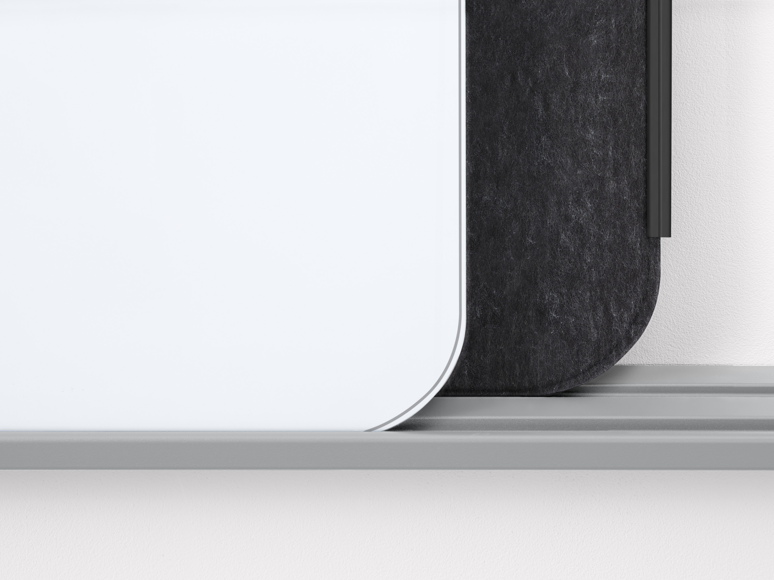 Tableau blanc Flex avec kit mural - lot de 4