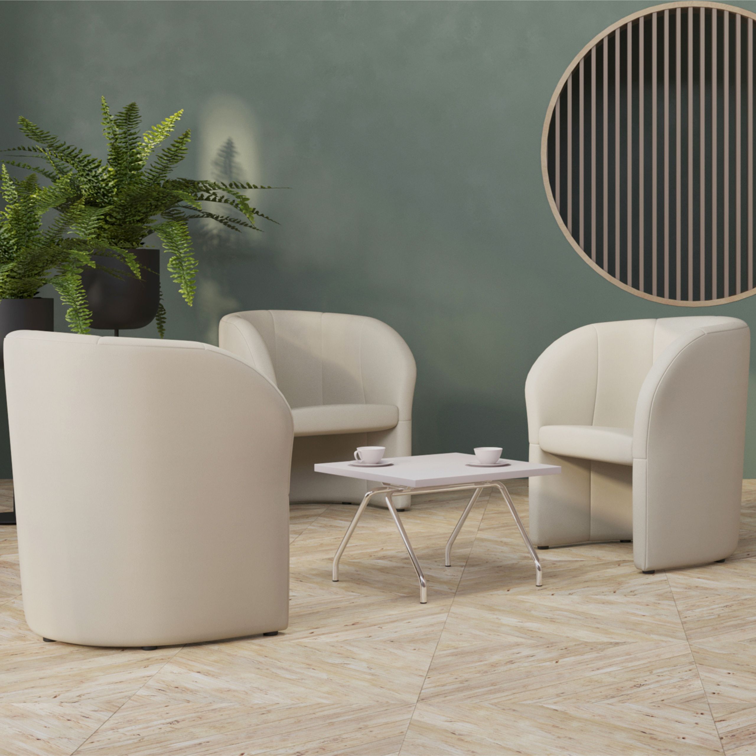 Fauteuil Club Dream - croûte de cuir