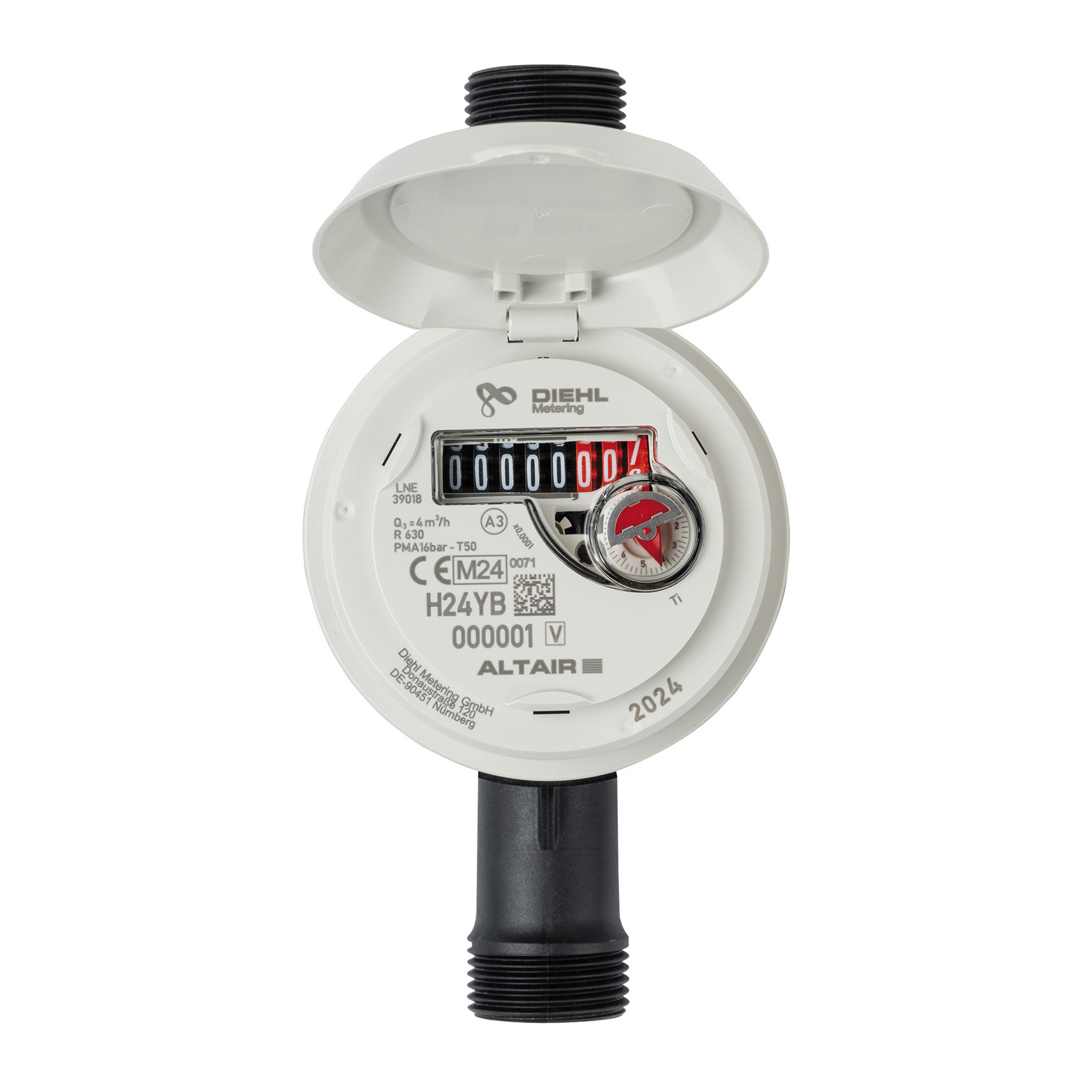 Compteur volumétrique Altair V5 DN20 - l.190 - R500 corps composite - cadran verre - lot de 10