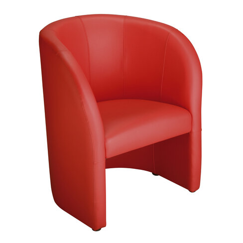 Fauteuil Club Dream - textile enduit rouge
