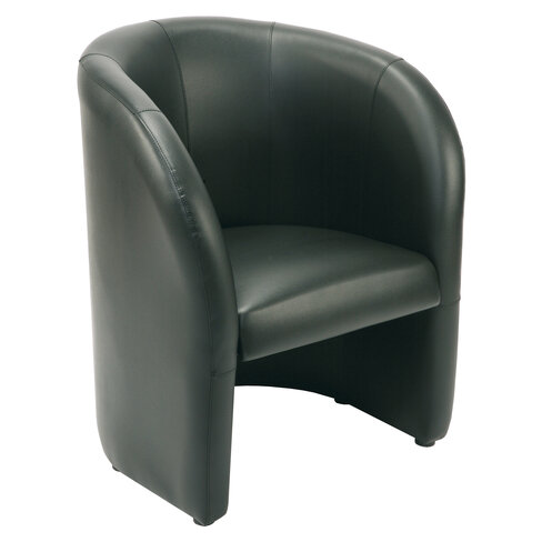Fauteuil Club Dream - textile enduit noir
