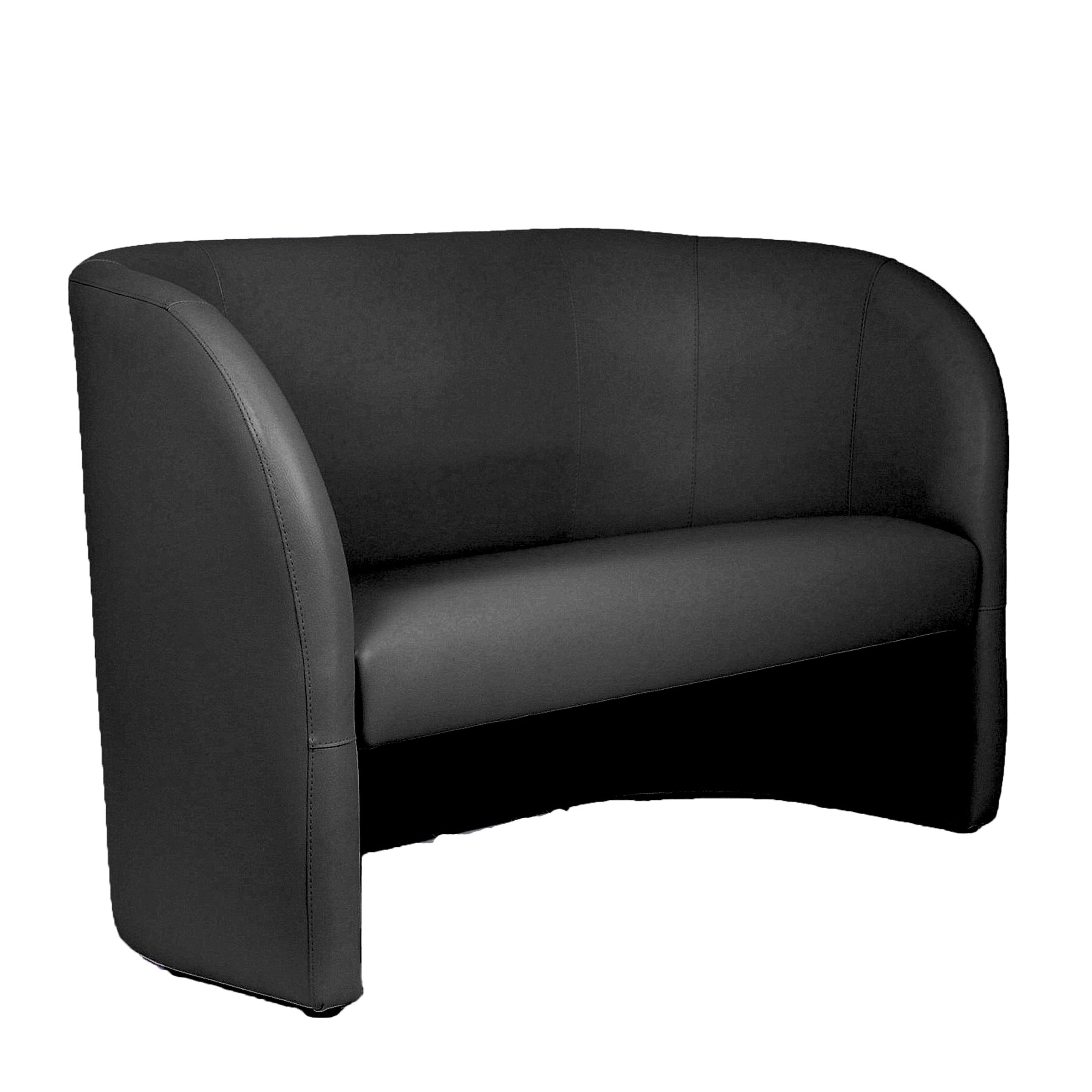 Canapé 2 places Dream - textile enduit noir