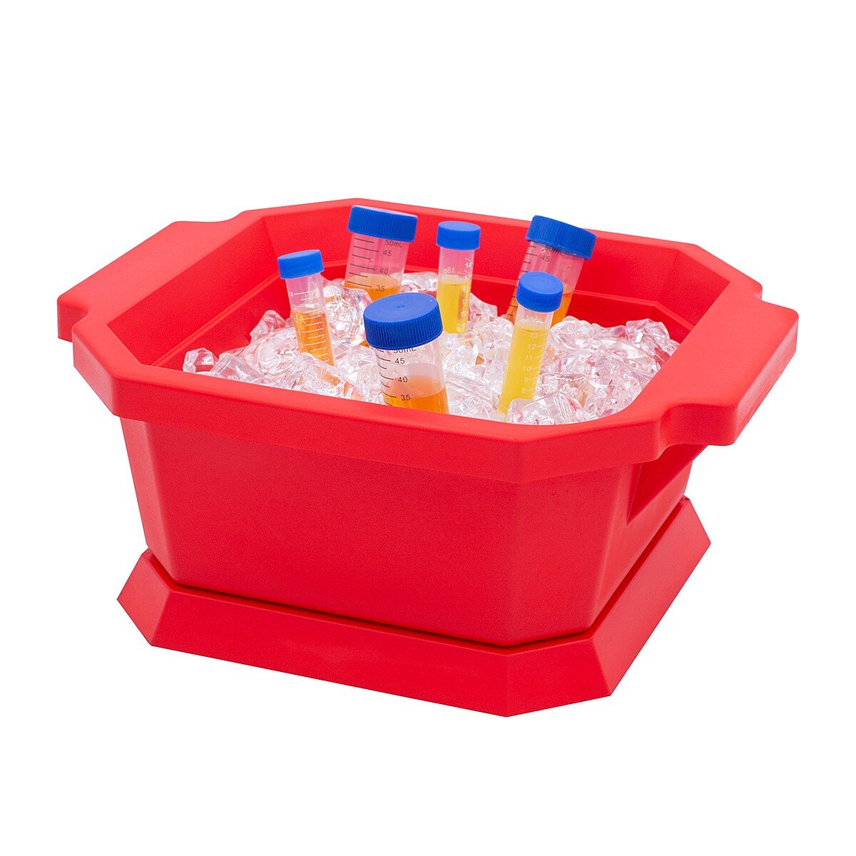 Bac à glace avec couvercle 2,5 l rouge