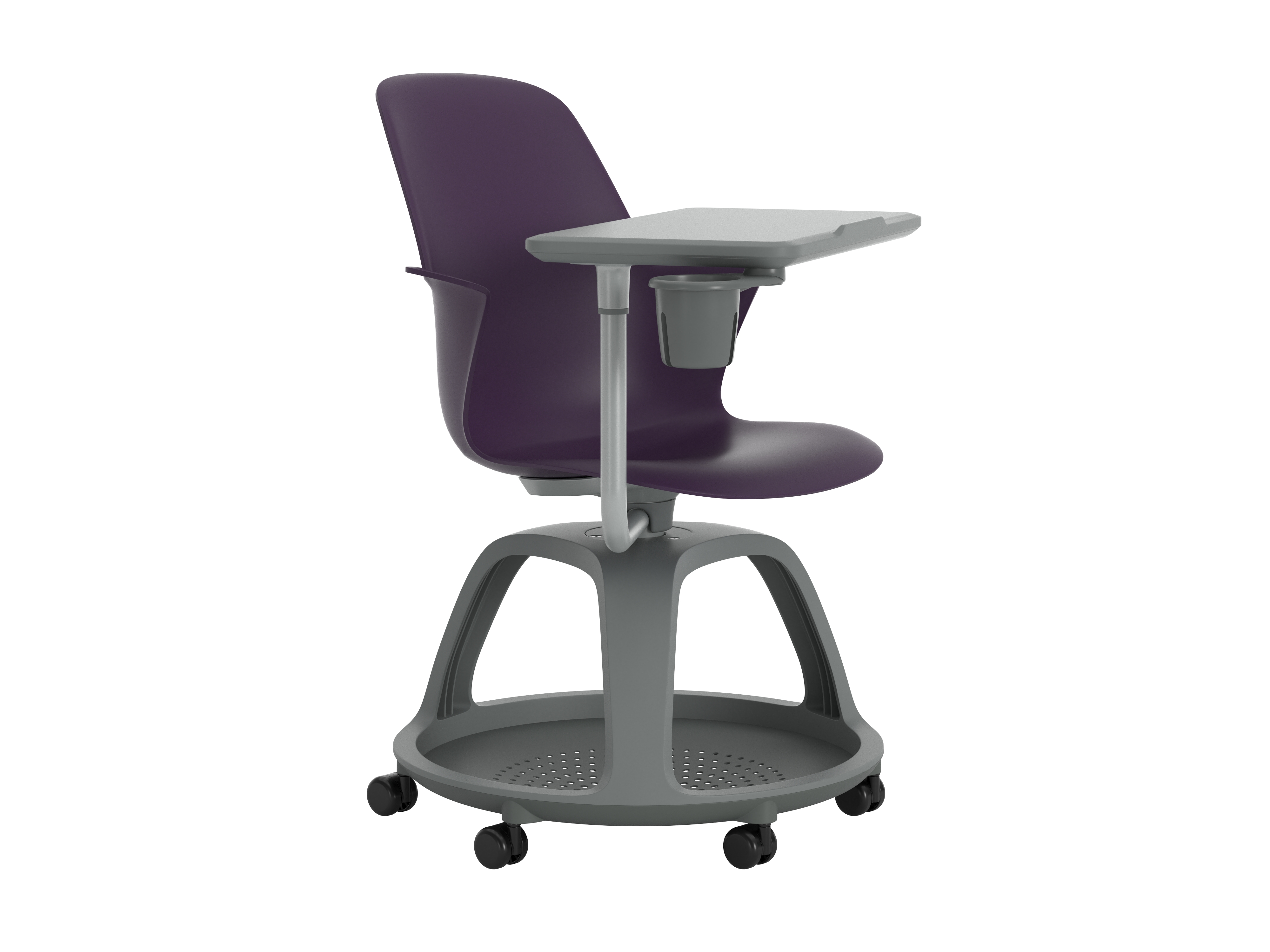 Fauteuil mobile Node - polypropylène - tablette de travail et porte-gobelet