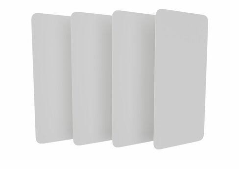 Tableau blanc Flex - l. 90 x h. 180 cm - lot de 4