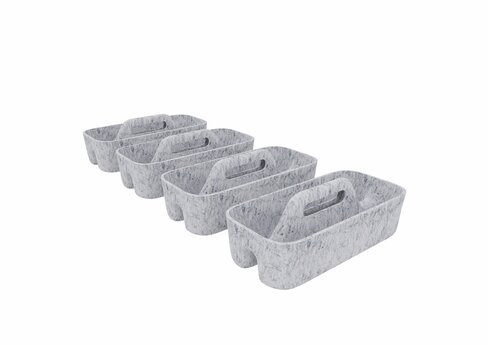 Boîte de rangement transportable Flex - lot de 4