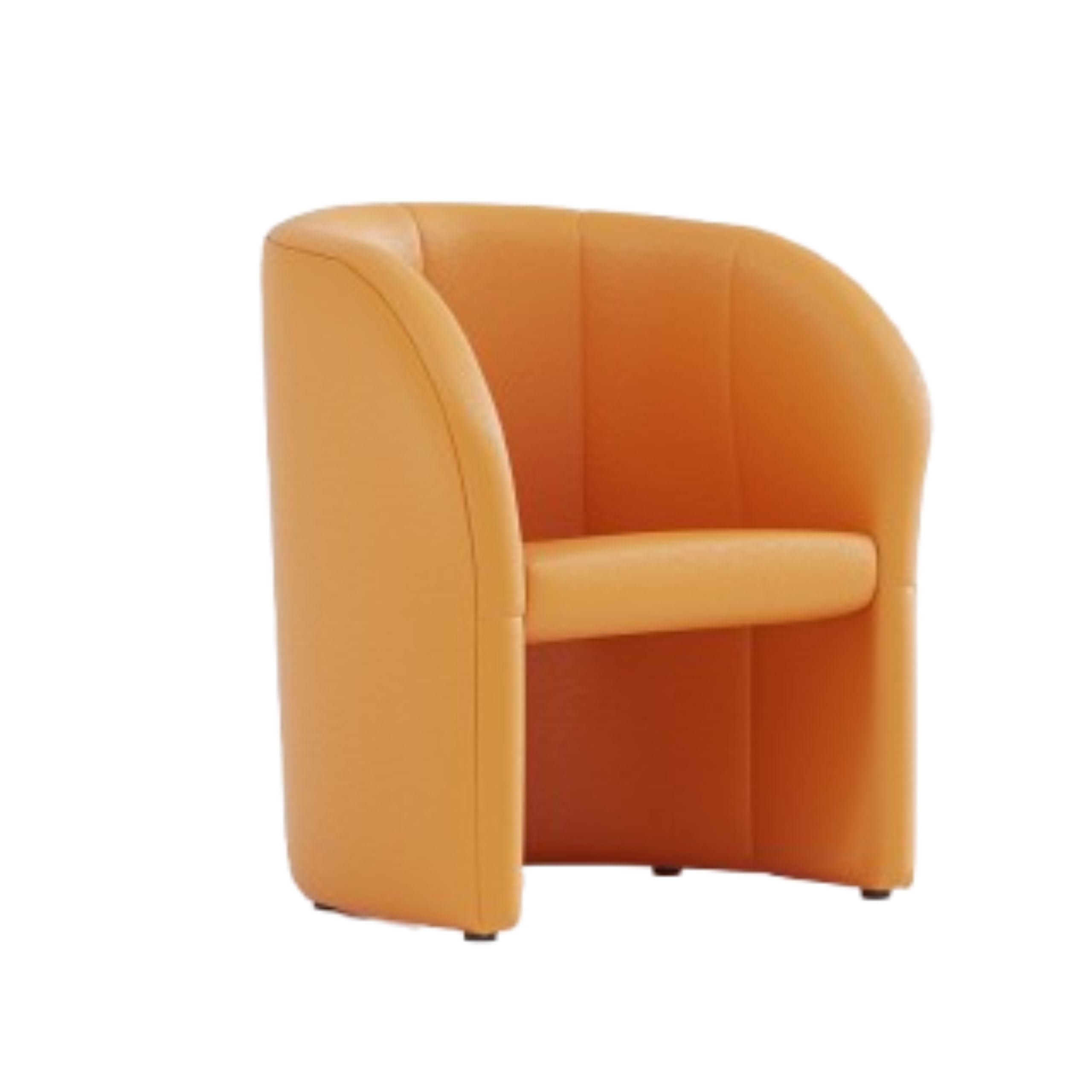 Fauteuil Club Dream - textile enduit orange