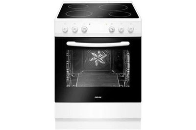 Cuisinière vitrocéramique 4 feux et four convection naturelle Proline PCC 662 WH