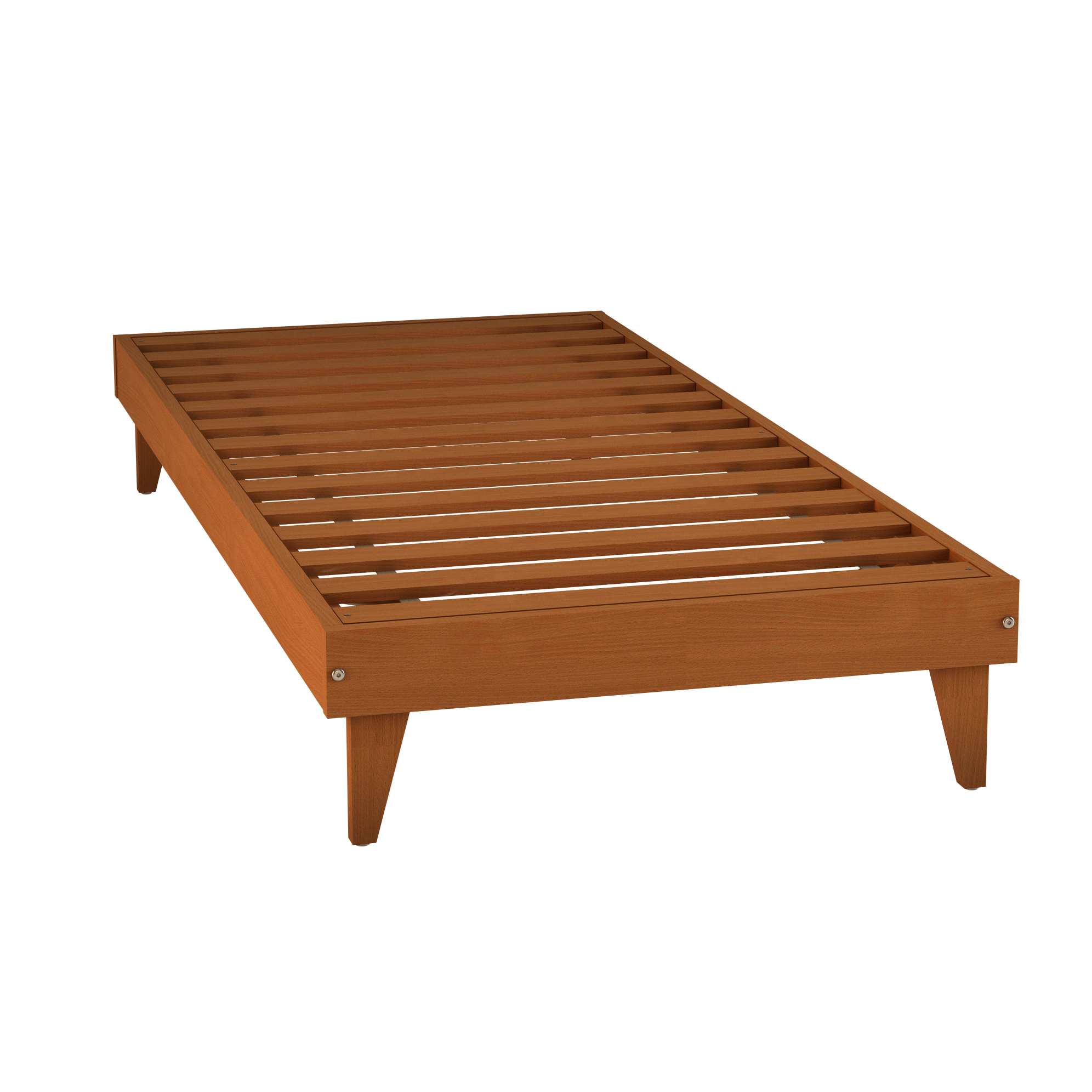 Lit à cadre massif - Lagune - 90 x 200 cm - sommier à lattes rigides
