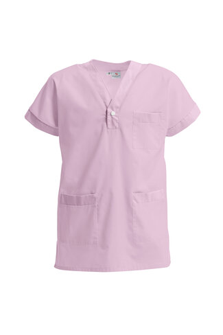 Tunique mixte Trimo - Mulliez-Flory - manches courtes kimono - rose - taille au choix