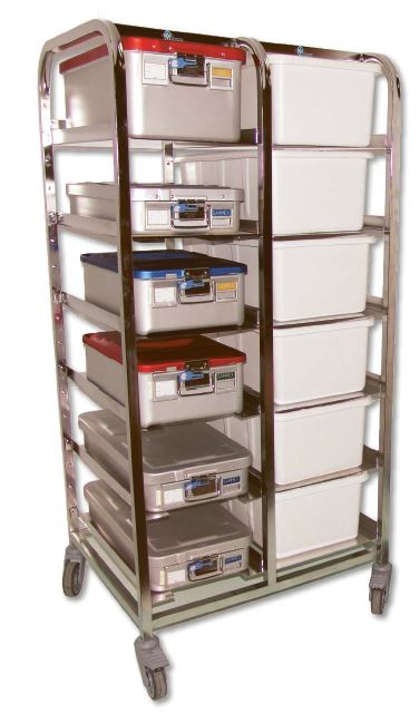 Chariot double colonne 305 mm haut.1860mm 685 x 617 x 1 860 mm