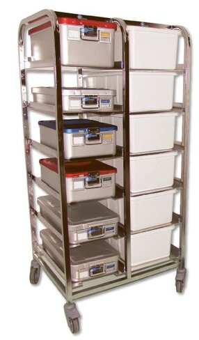 Chariot double colonne 305 mm haut.1860mm 685 x 617 x 1 860 mm