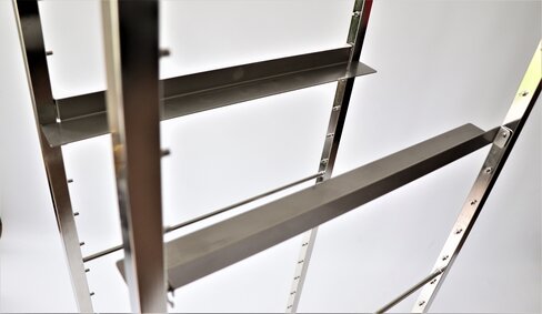 Rails en L - 617 mm - lot de 2 retour 85mm