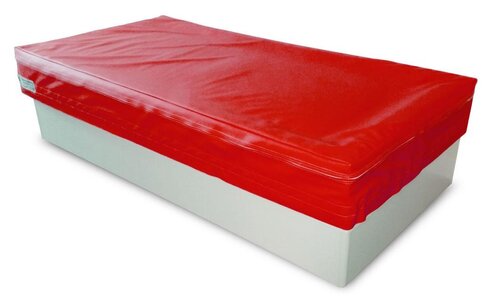 Lit à eau Madrid - contour en mousse de 10 cm - socle compris - (encoche leve personne) - 90 x 200 x 25 cm