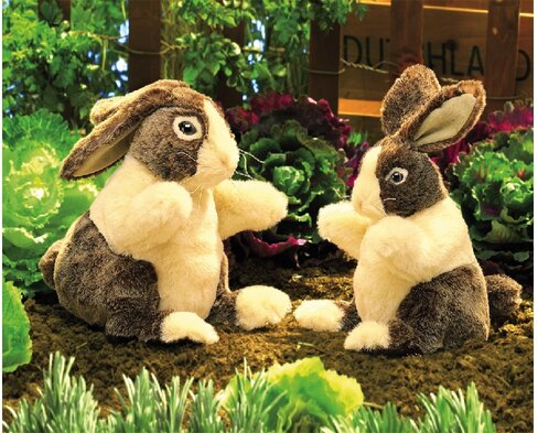 Poupée-peluche grand lapin - 25 cm