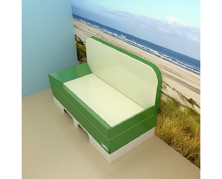 Rebord pour élément de couchage à eau - Base 130 x 20 x 20cm, couleur au choix