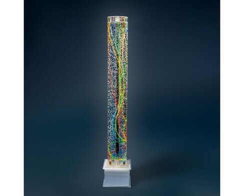 Colonne à bulles - présence de fils UV - contenu 40L, diamètre 20 cm, hauteur 170 cm