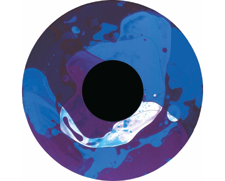 Disque à huile - pour projecteur - 8G, bleu/violet - fixation magnétique - dimension disque : 6''