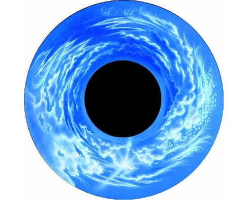 Disque - pour projecteur - thématique nuage - fixation magnétique - dimension disque : 6''