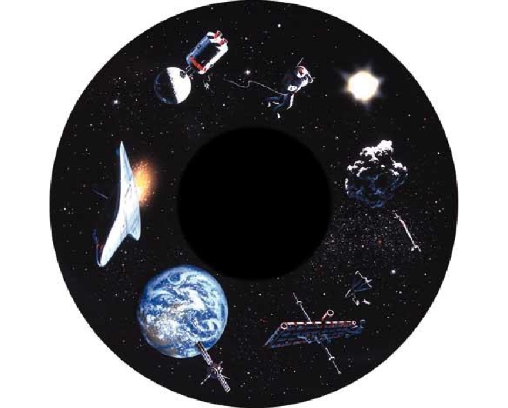 Disque - pour projecteur - thématique navigation spatiale - fixation magnétique - dimension disque : 6''