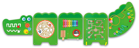 Paroi de jeu multifonctionnelle parfaite pour salles d’attente et les crèches - Se compose de 5 parties