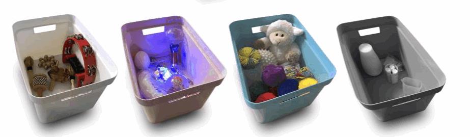 FiberGlow, 200 fibres optiques d’une longueur de 200 cm avec source lumineuse, Petite boîte des Sens :-l'Ouïe, l'odorat,