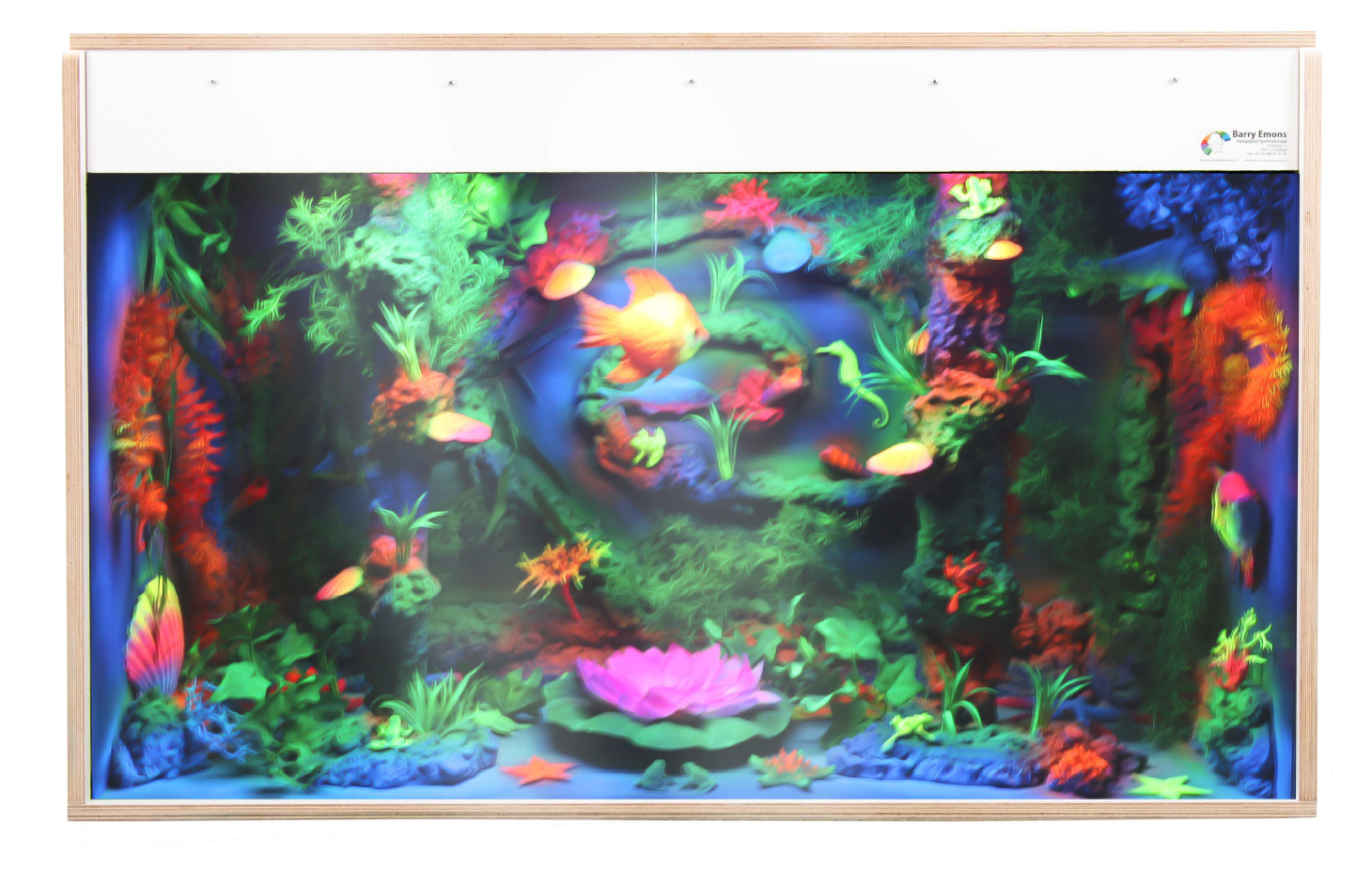 Aquarium UV - 100 x 40 x 65 cm - bord blanc