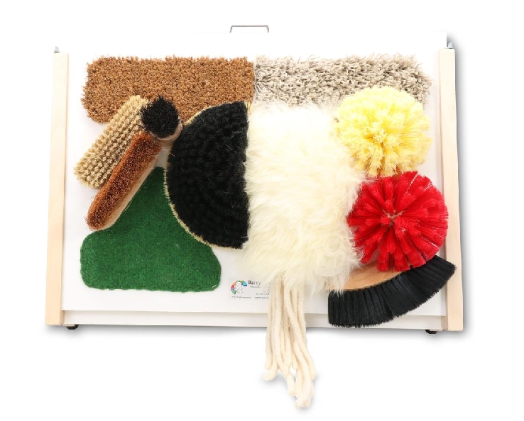 Plaque tactile doux/rugueux