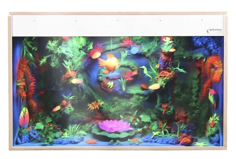 Aquarium UV, 100 x 25x 65 cm (blanc)
