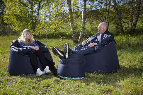 Fauteuil Protac Sensit standard + Pouf h.80cm / 90cm