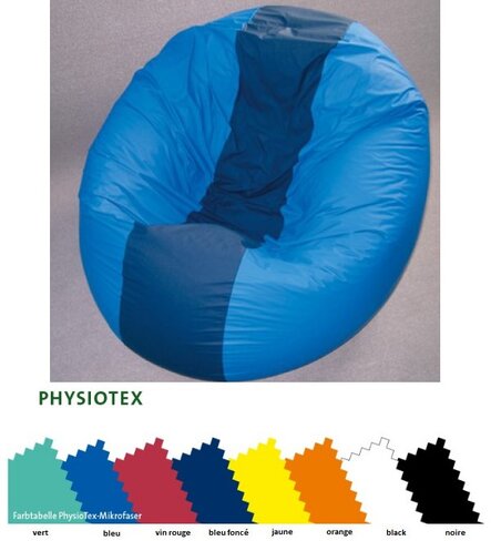 Pouf-poire Malta - standard, en tissu PhysioTex - dimension ø 150 x ep. 27cm - poids limite 150 kg