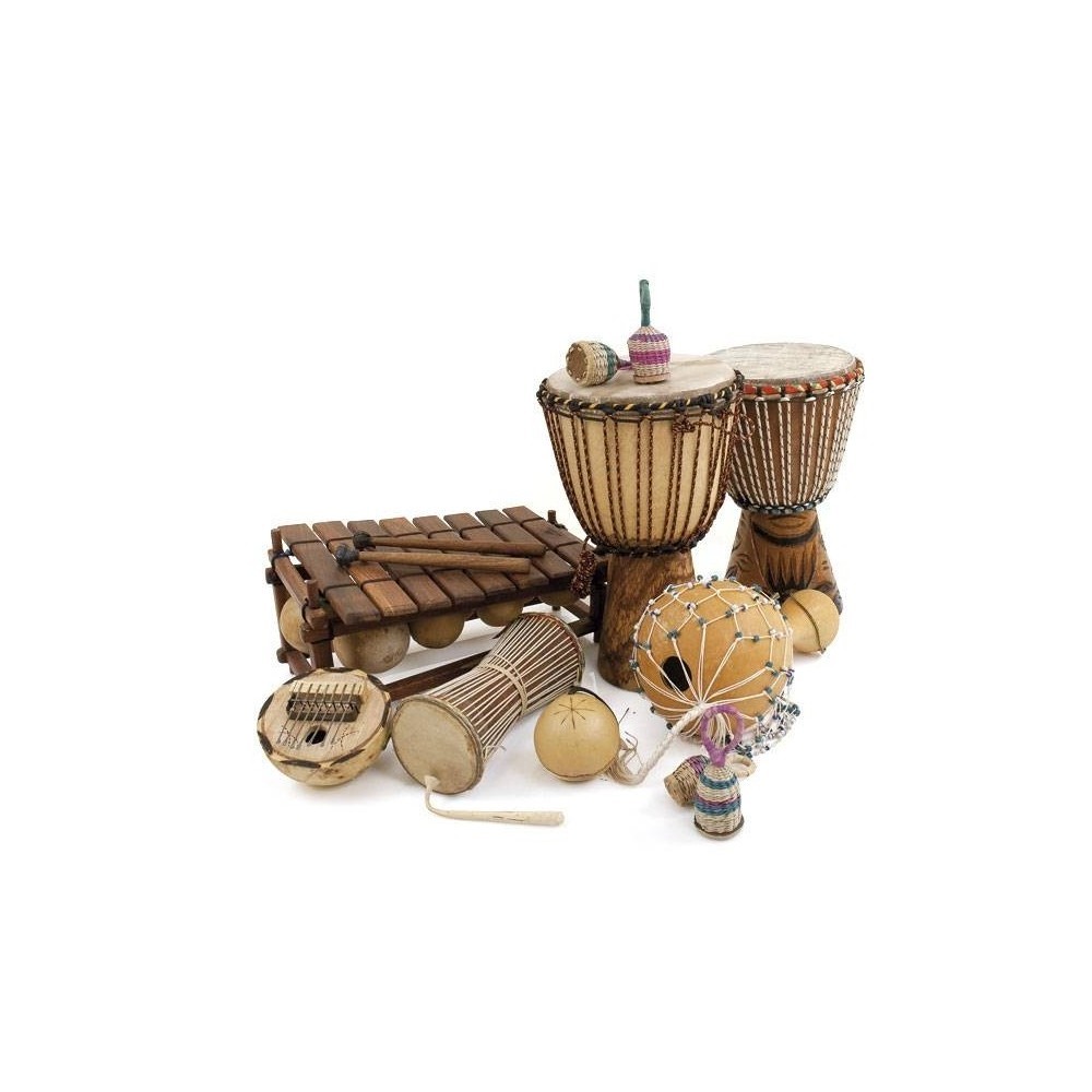 Instrument de musique - traditionnel Africain - Ensemble de 9 instruments