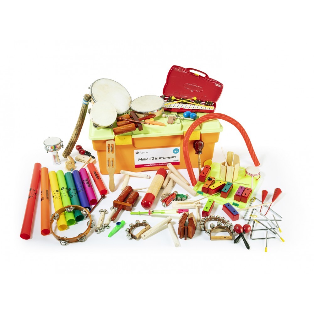 Instrument de musique - Malle géante de 42 instruments (80 x 40 x 34 cm)