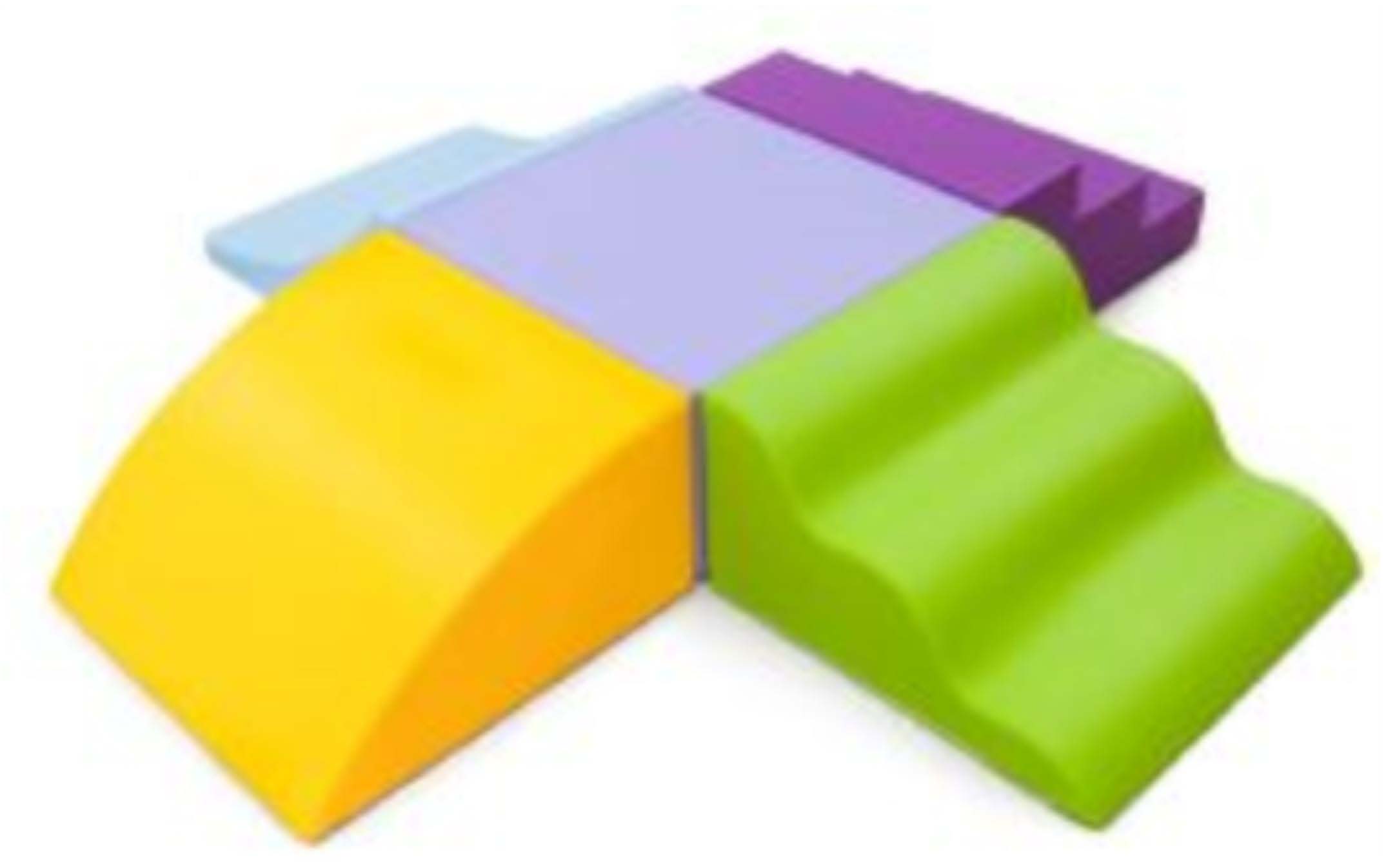 Bloc en mousse - modulable - dessous antiglisse - 150 x 150 x 25 cm - lot de 5 blocs